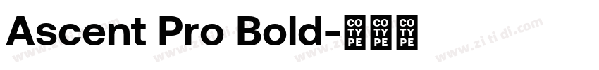 Ascent Pro Bold字体转换